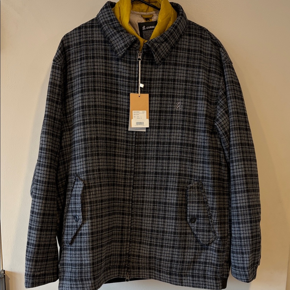 Gramicci plaid jacket with separate vest